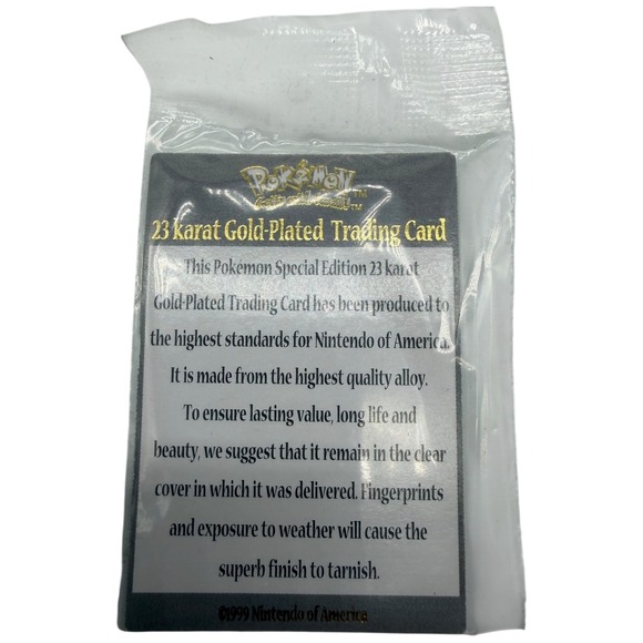 Pokemon Special Edition 23 Karat Gold Plated Charizard Trading Card - Picture 11 of 11